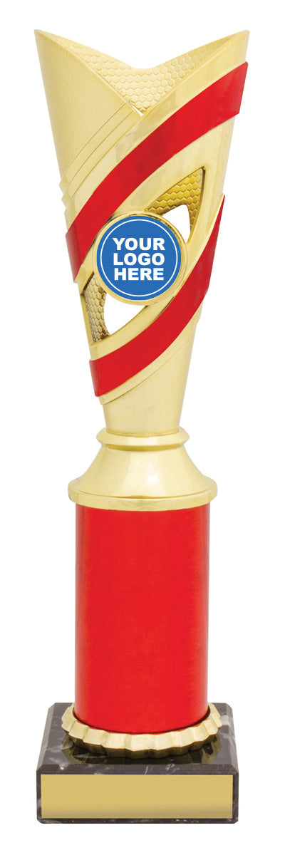 Curve Cups - Gold / Red - 250mm