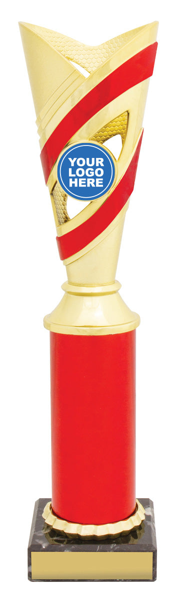 Curve Cups - Gold / Red - 275mm