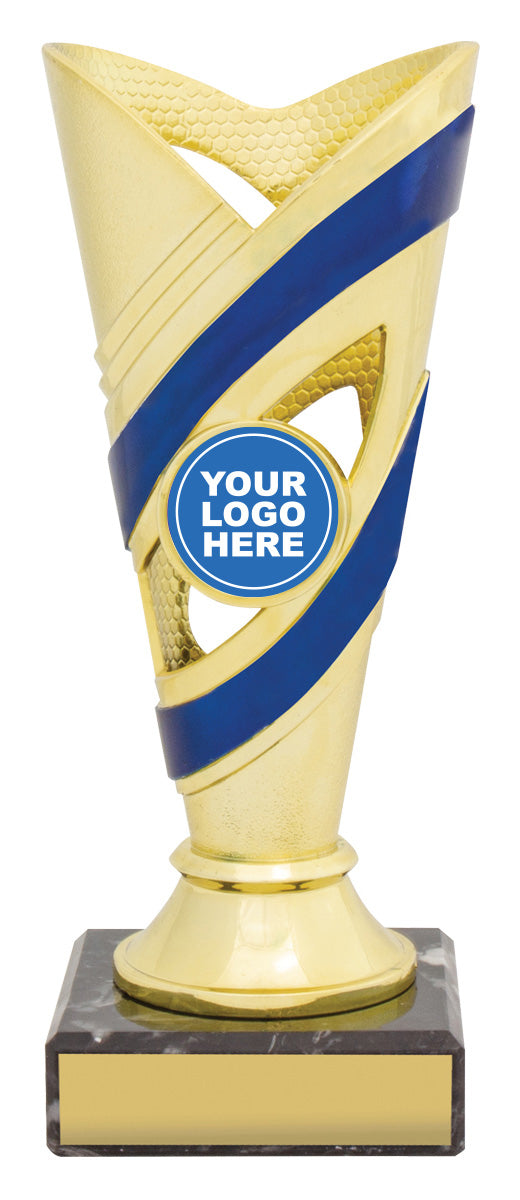 Curve Cups - Gold / Blue - 170mm