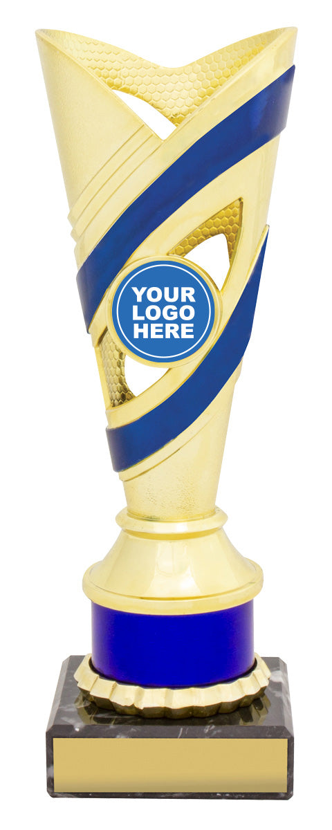 Curve Cups - Gold / Blue - 200mm