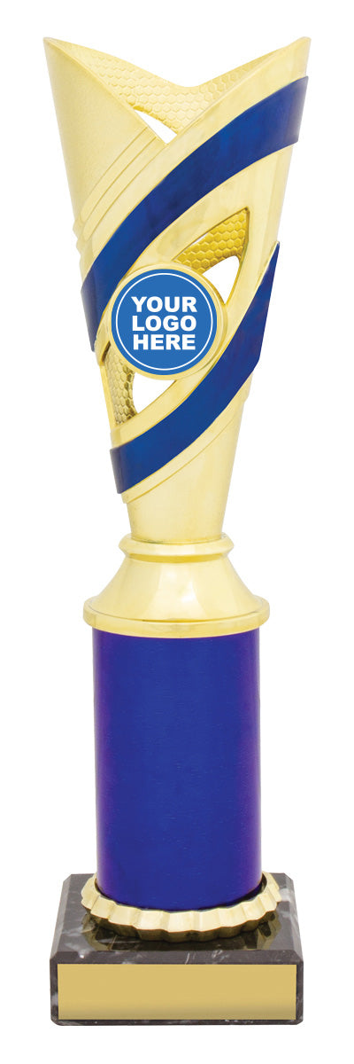 Curve Cups - Gold / Blue - 250mm
