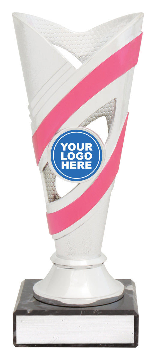 Curve Cups - Silver / Pink - 170mm
