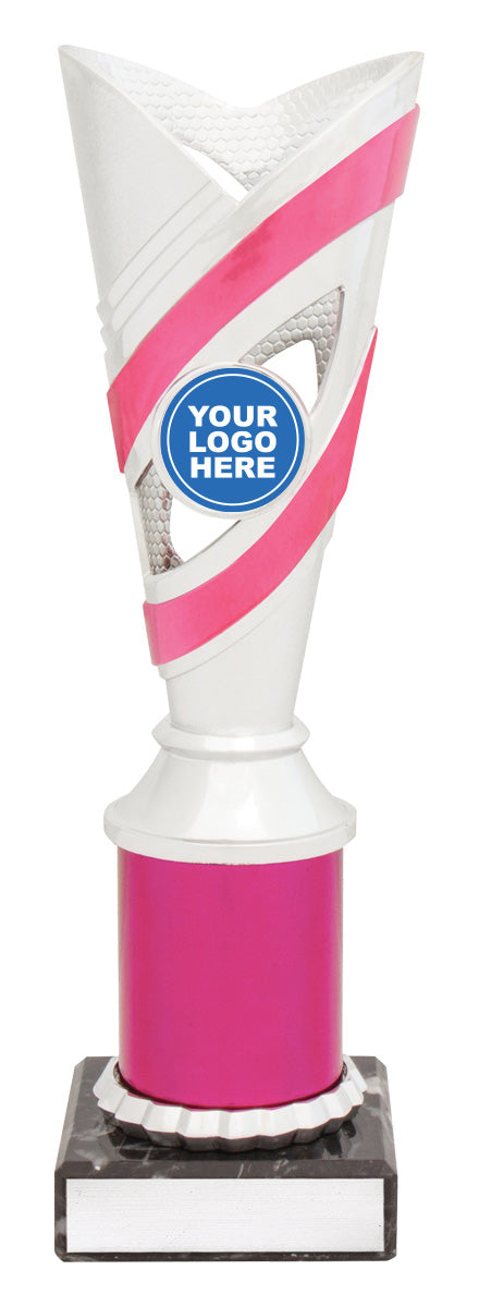 Curve Cups - Silver / Pink - 225mm