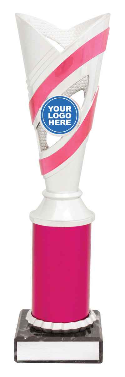 Curve Cups - Silver / Pink - 250mm