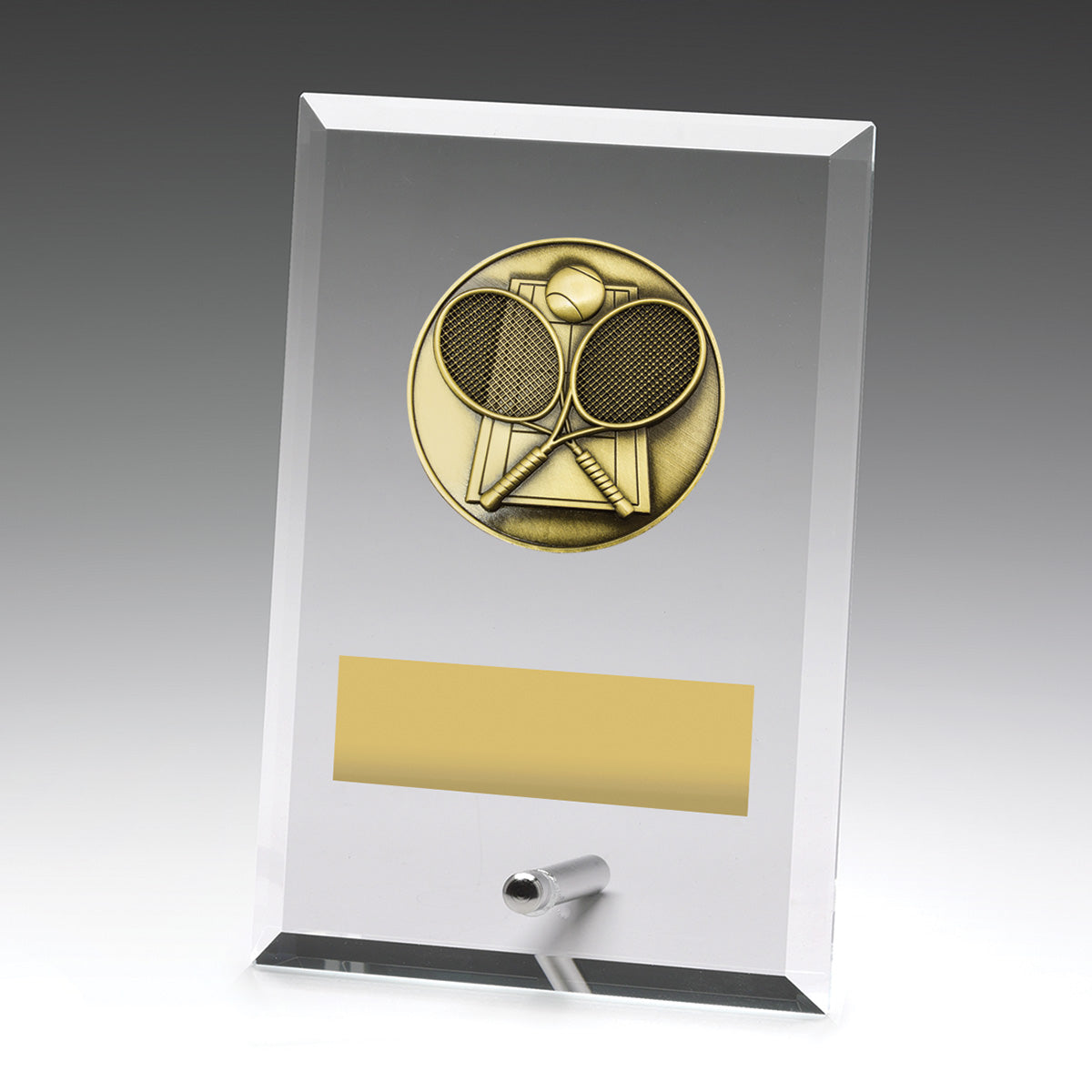 Glass Plaques - Tennis - 150mm
