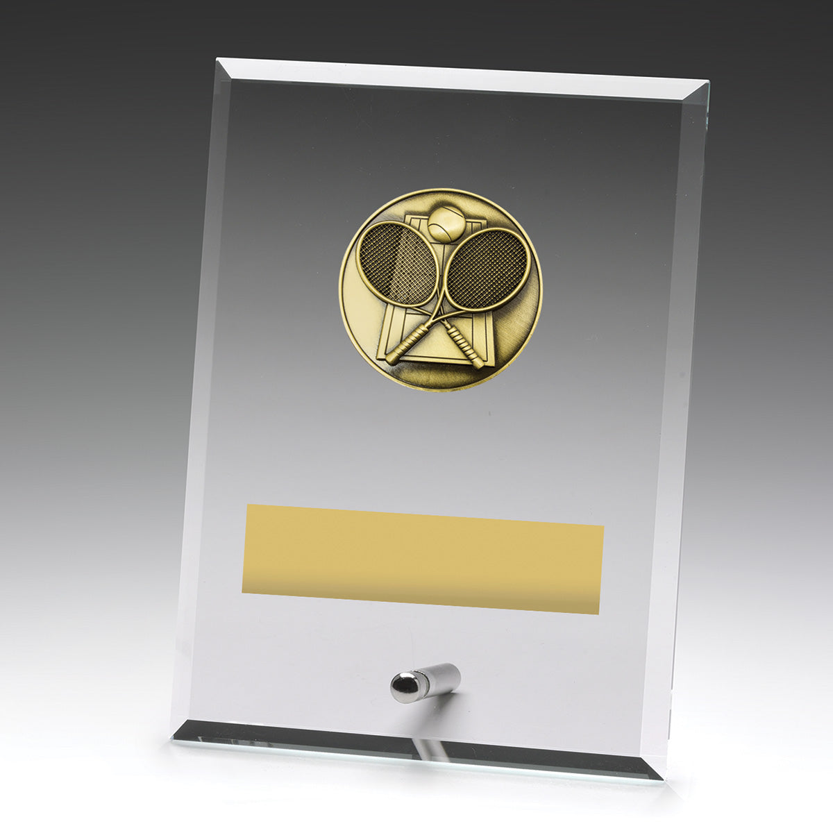 Glass Plaques - Tennis - 175mm