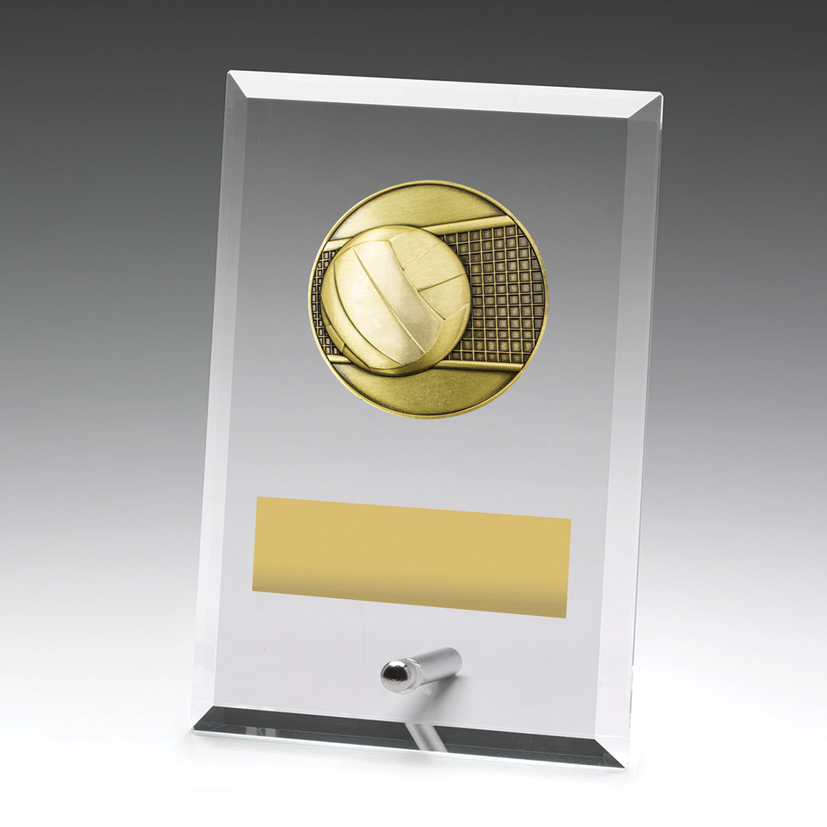 Glass Plaques - Volleyball - 150mm