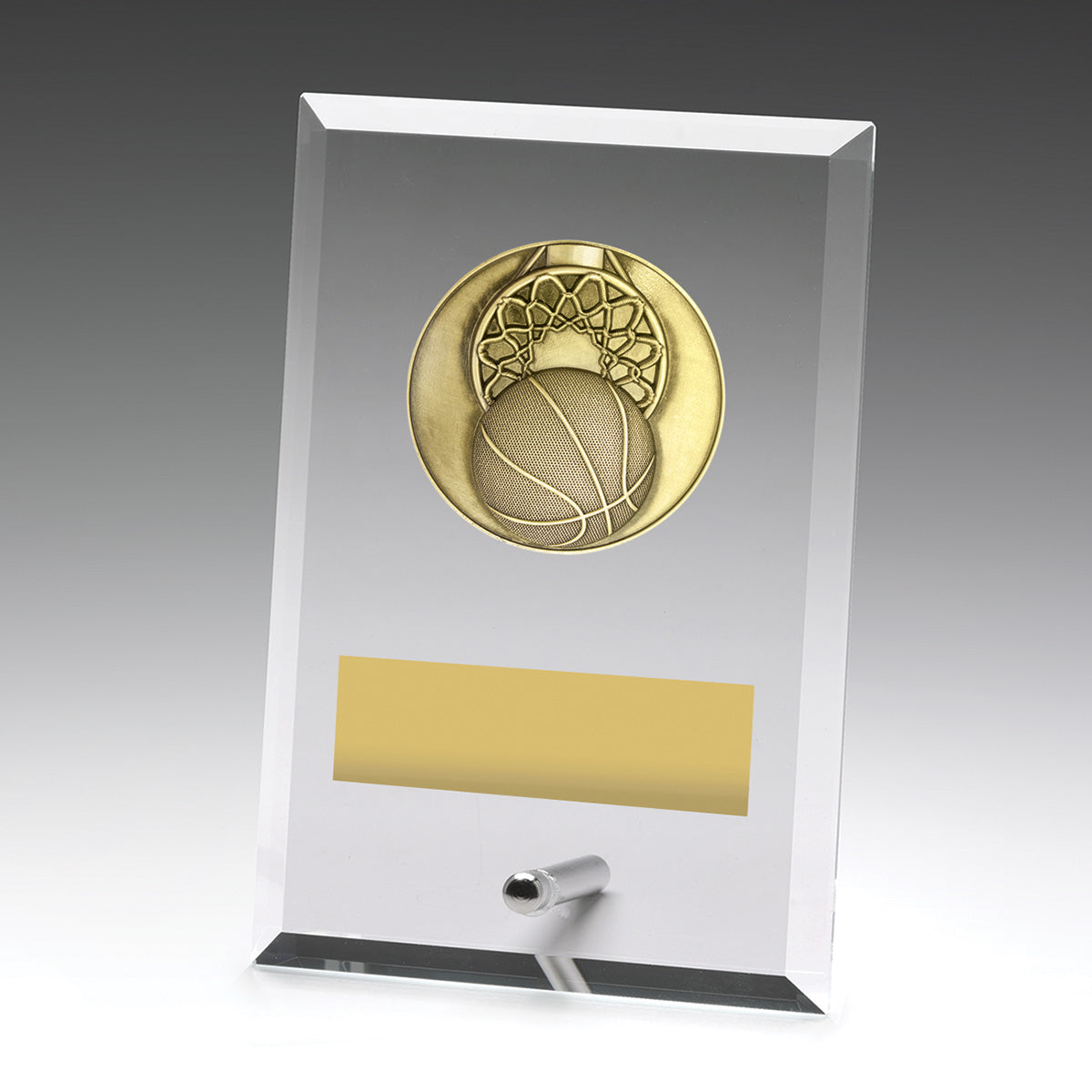 Glass Plaques - Basketball - 150mm