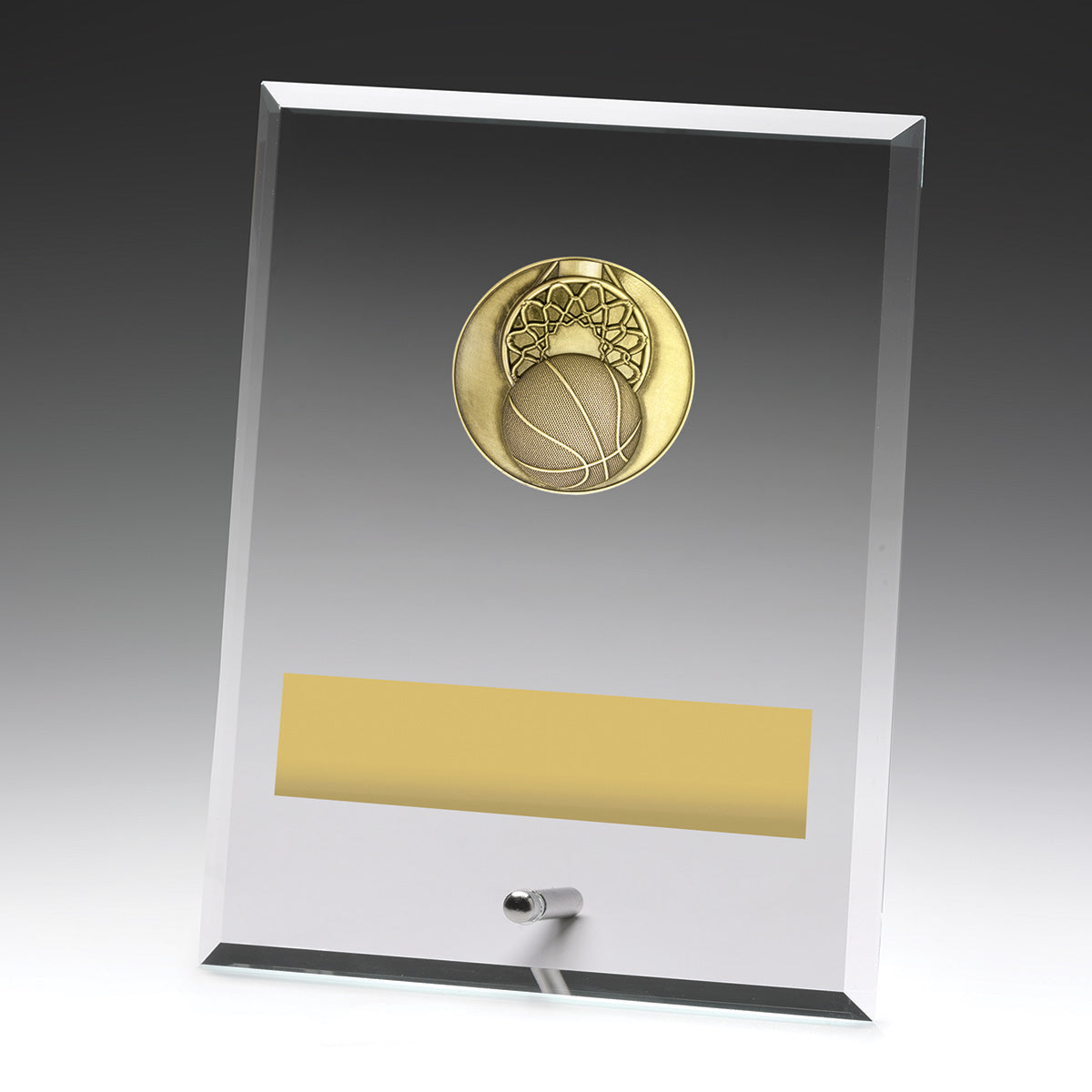 Glass Plaques - Basketball - 200mm