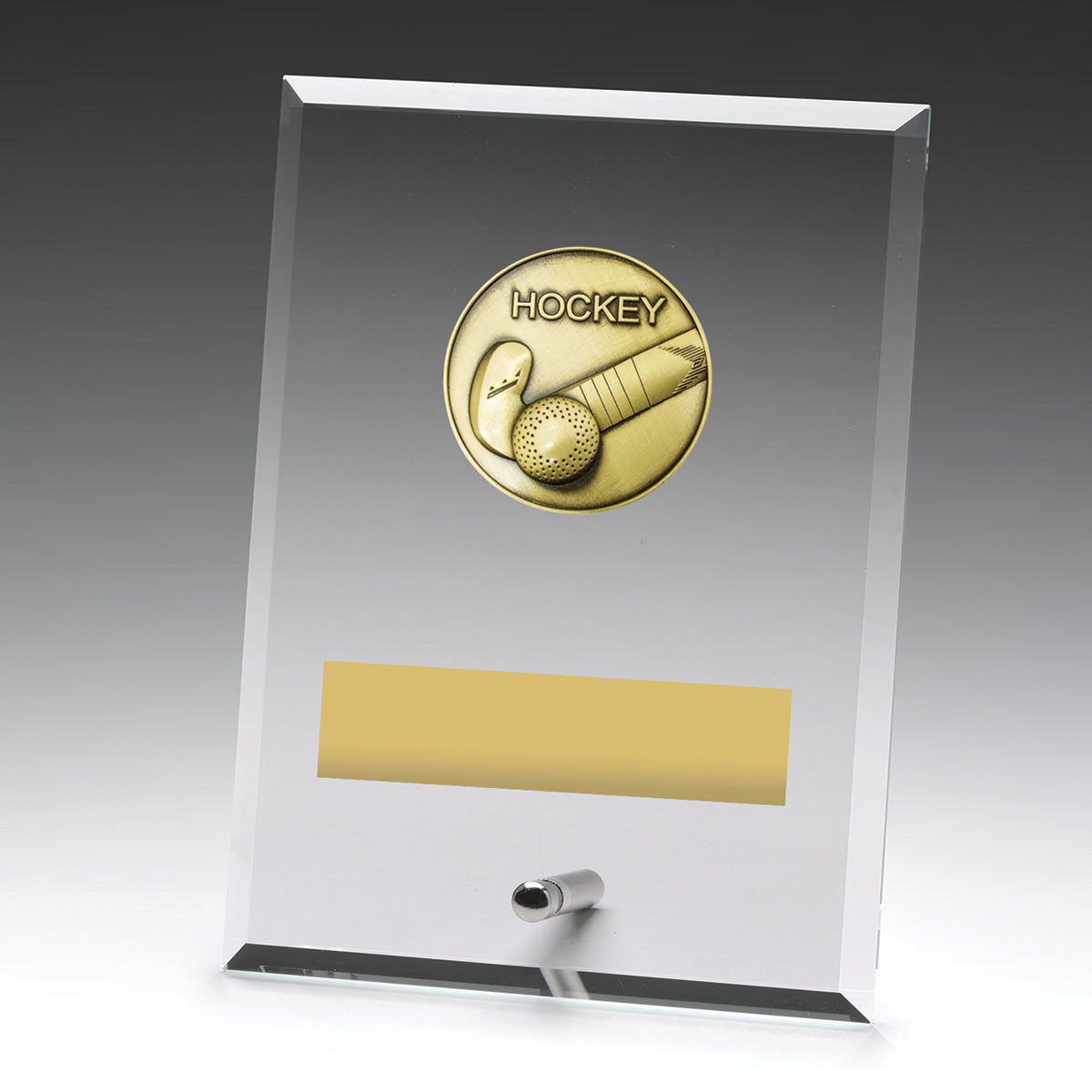 Glass Plaques - Hockey - 175mm