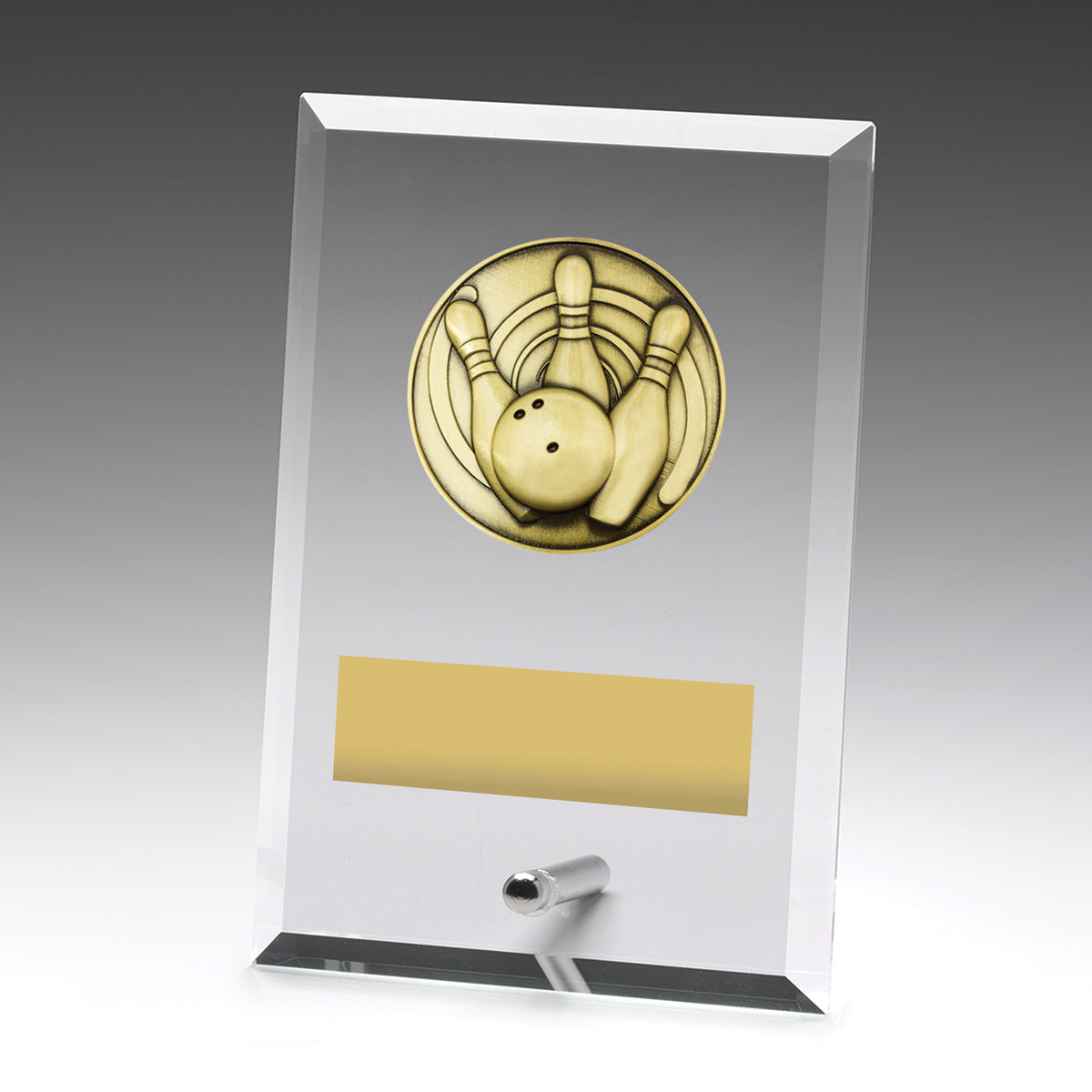 Glass Plaques - Tenpin - 150mm