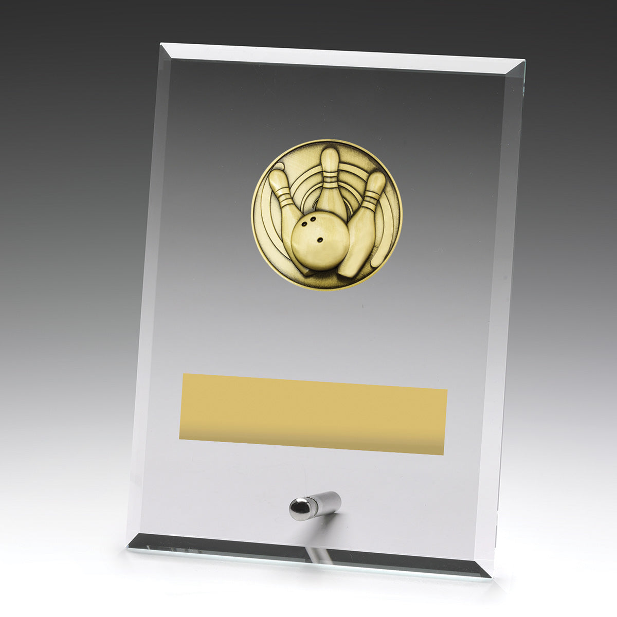 Glass Plaques - Tenpin - 175mm