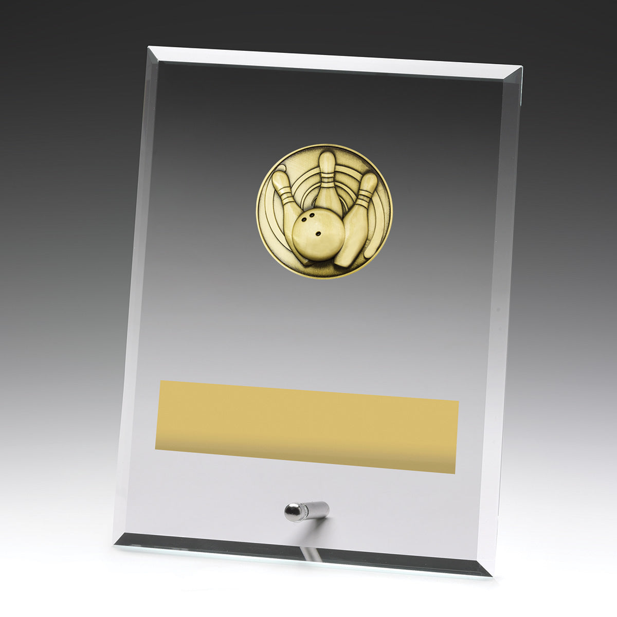 Glass Plaques - Tenpin - 200mm