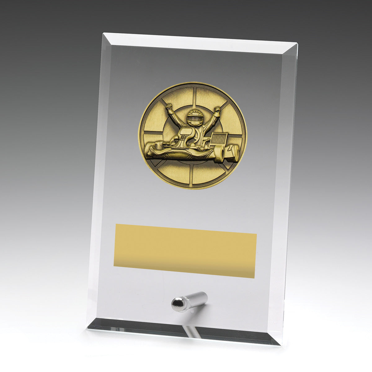 Glass Plaques - Go Kart - 150mm