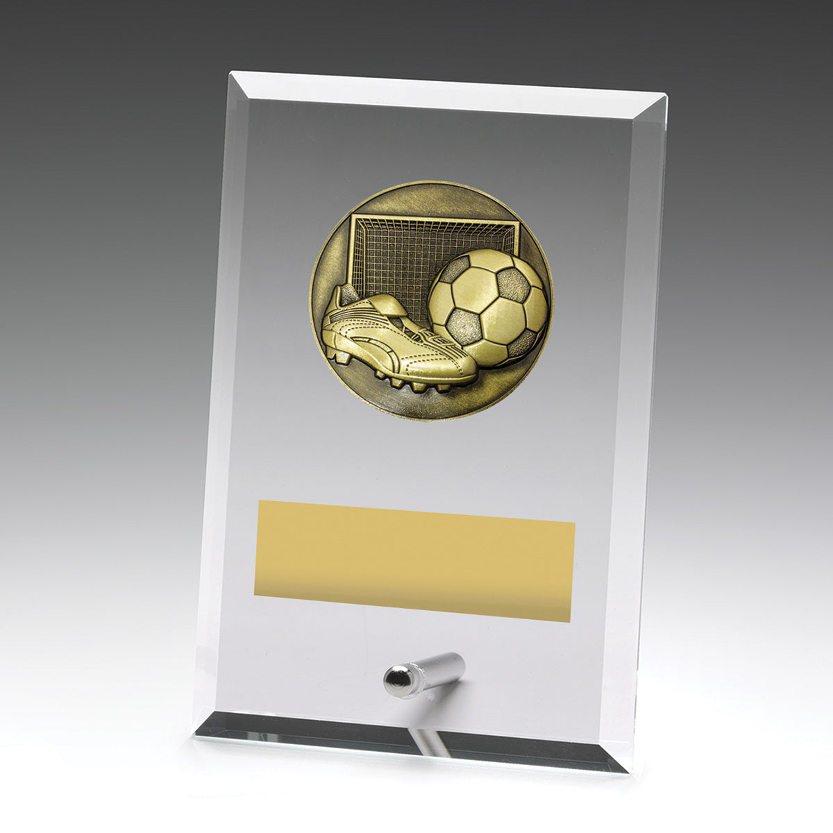 Glass Plaques - Football - 150mm