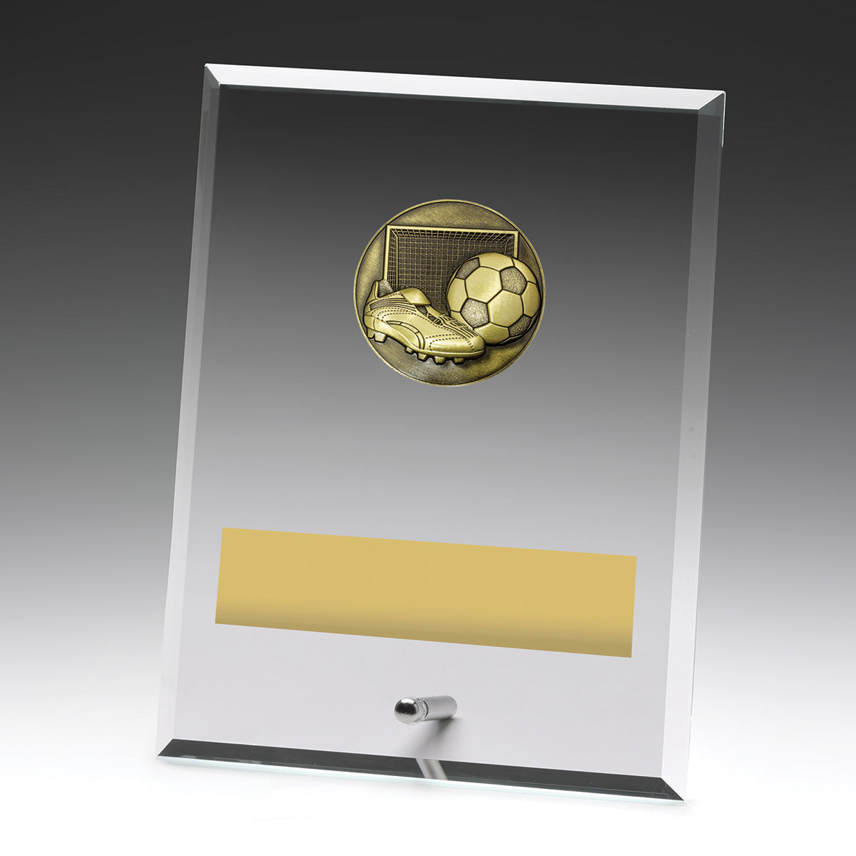 Glass Plaques - Football - 200mm