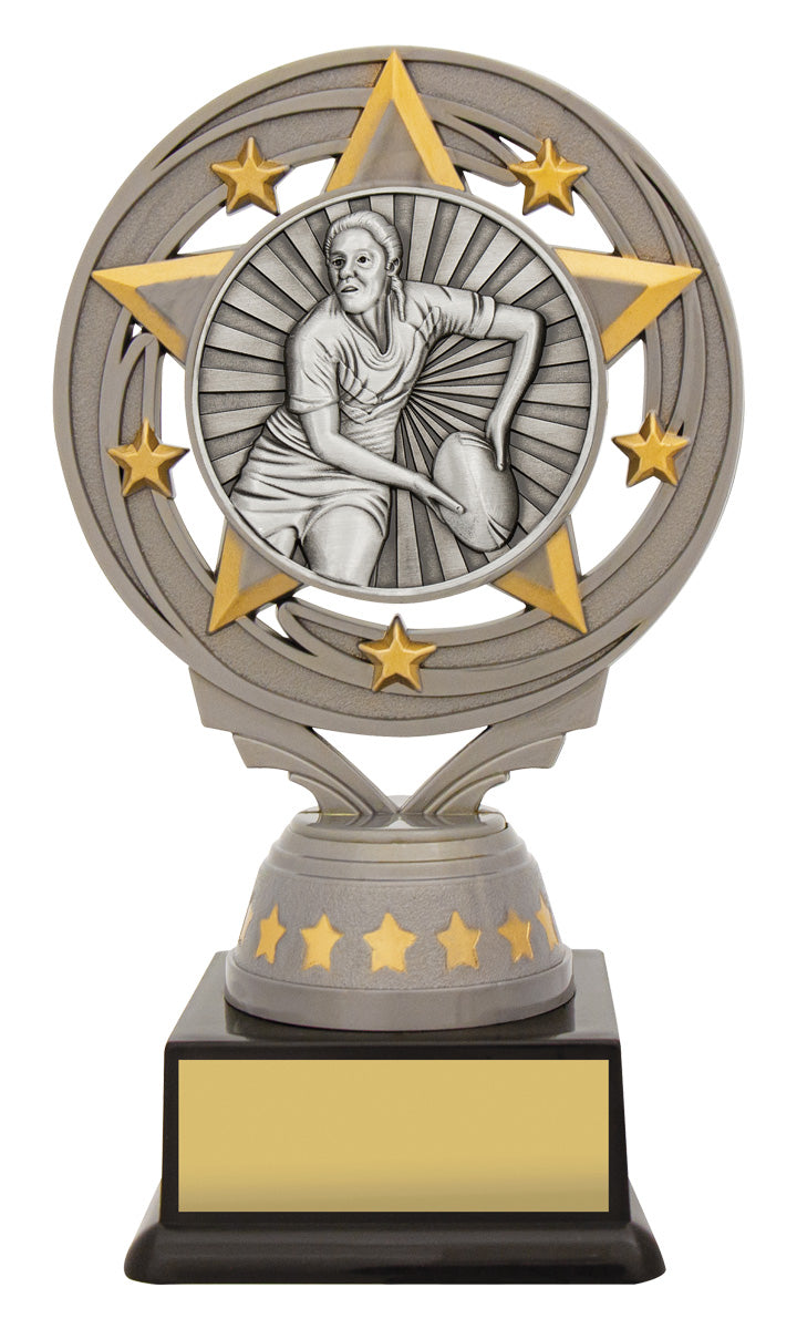 Silver Female Rugby Torch - 150mm