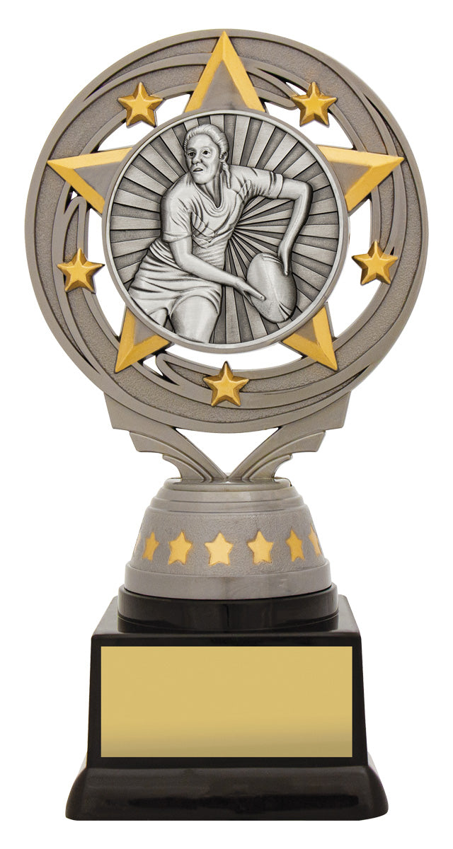 Silver Female Rugby Torch - 165mm