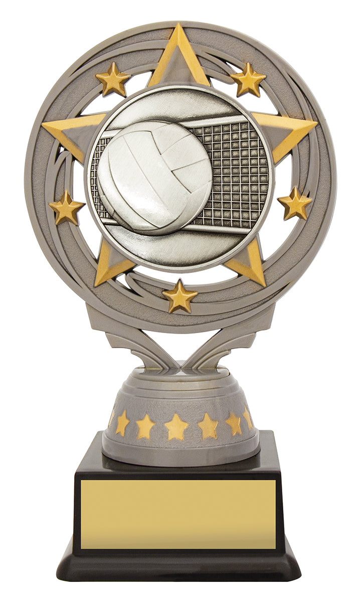 Silver Volleyball Torch - 150mm