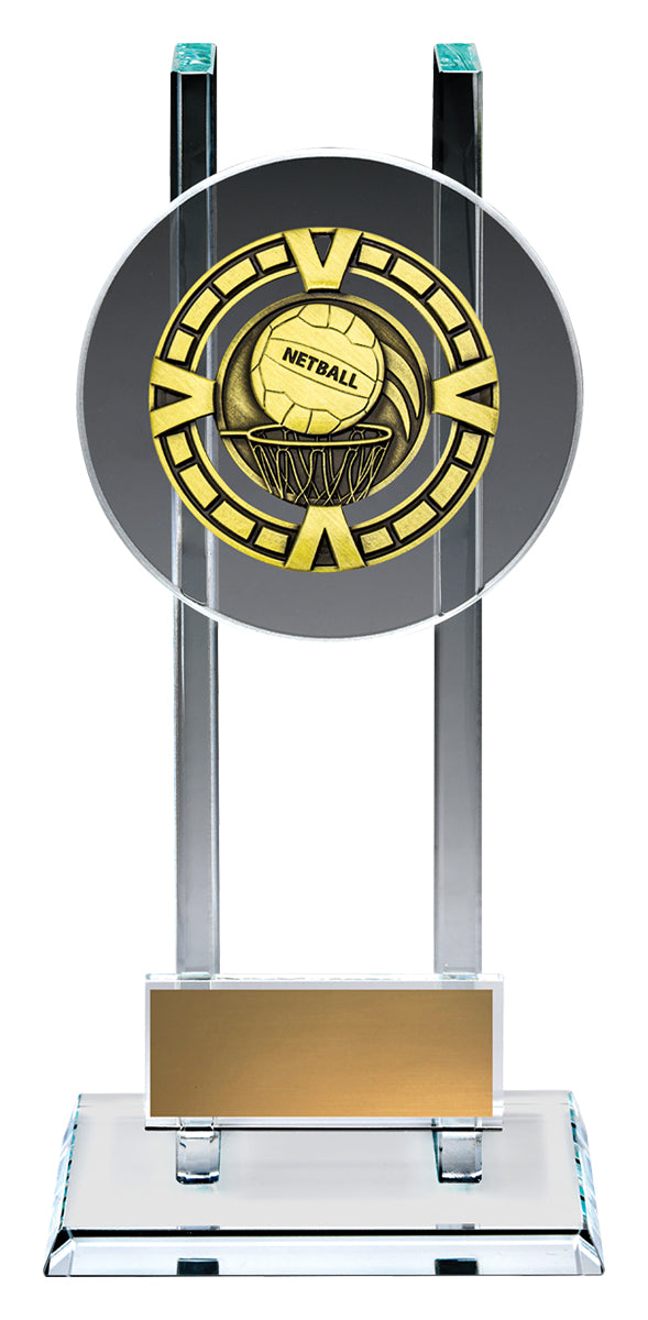 Glass Varsity - Netball - 165mm
