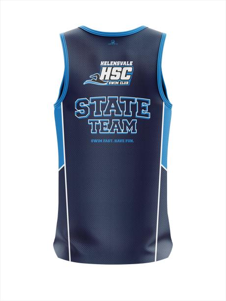 Helensvale Swim Club - QLD State Singlet Straight Back