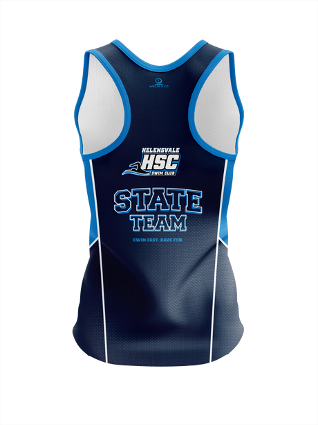 Helensvale Swim Club - QLD State Singlet Racer Back