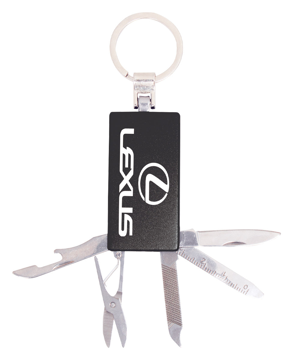 Engravable Keychain with Tools - 55mm