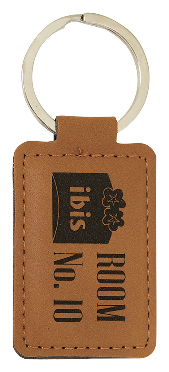 Leatherette Keychain - Rawhide - 60mm