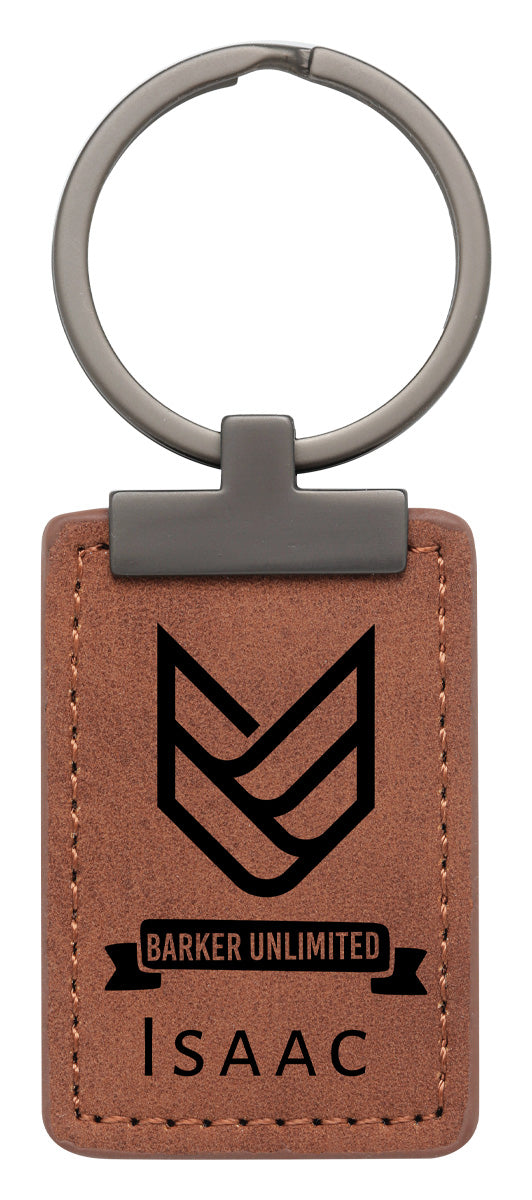 Rawhide Keychain with Metal - 50mm
