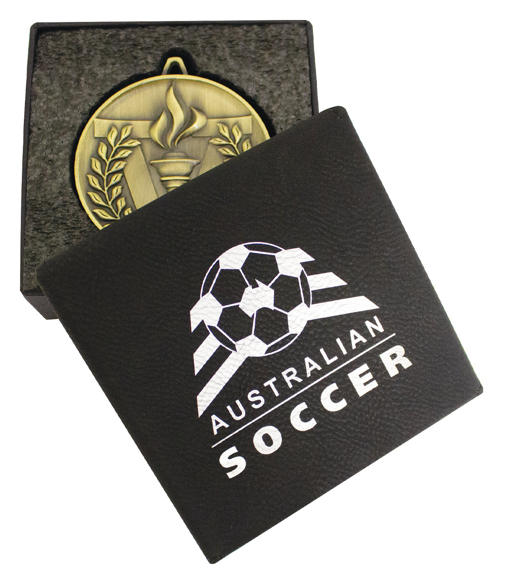 Leatherette Custom Medal Box - 35mm
