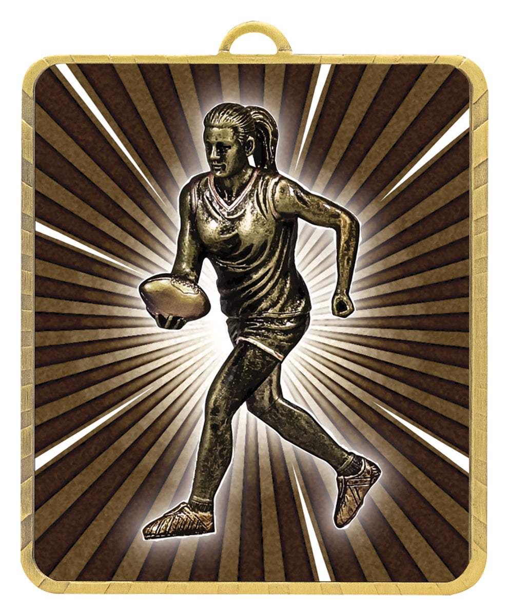 Gold Lynx Medal - Aussie Rules Female - Gold