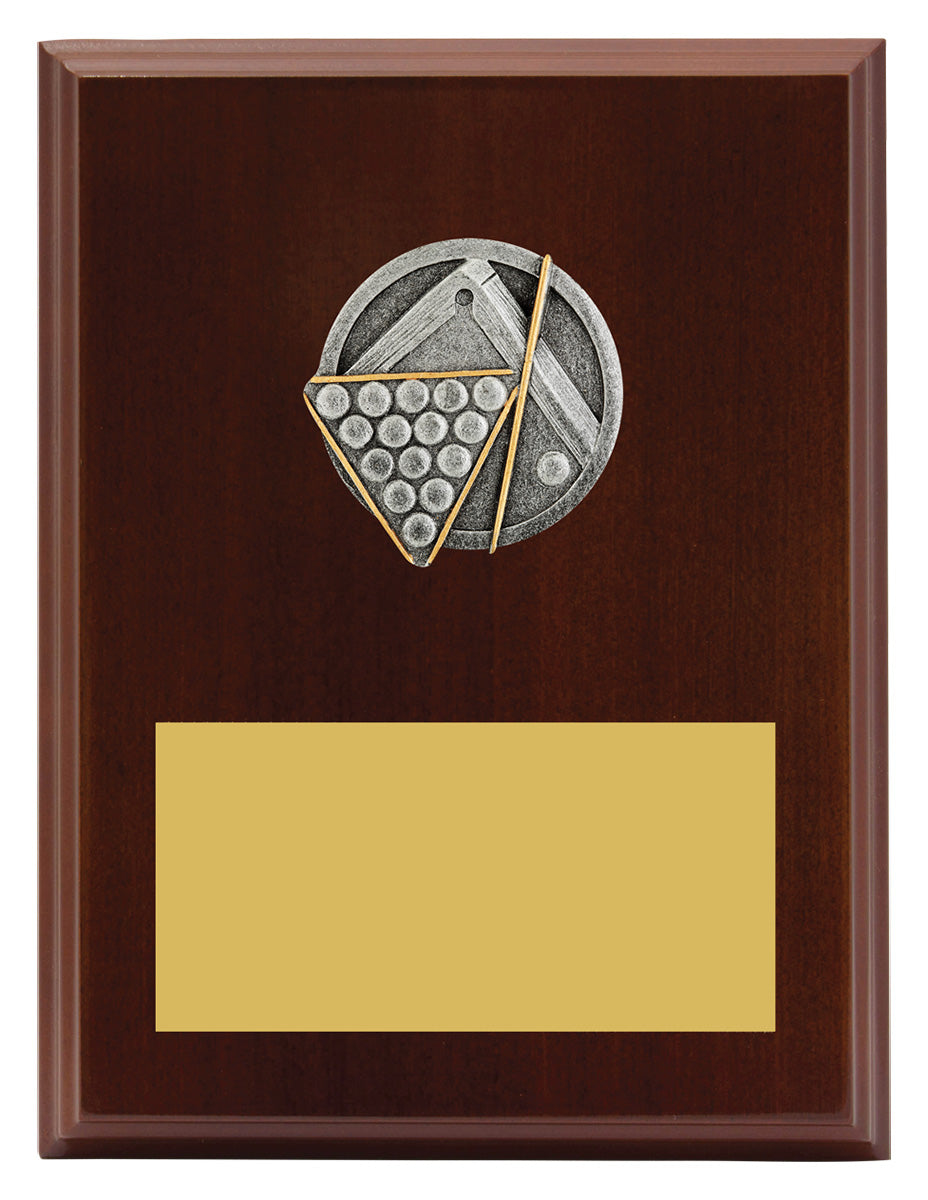 Peak Plaque Pool / Snooker - 200mm
