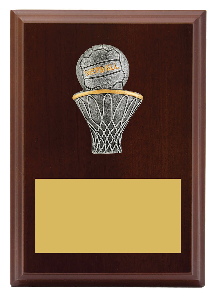 Peak Plaque Netball - 150mm