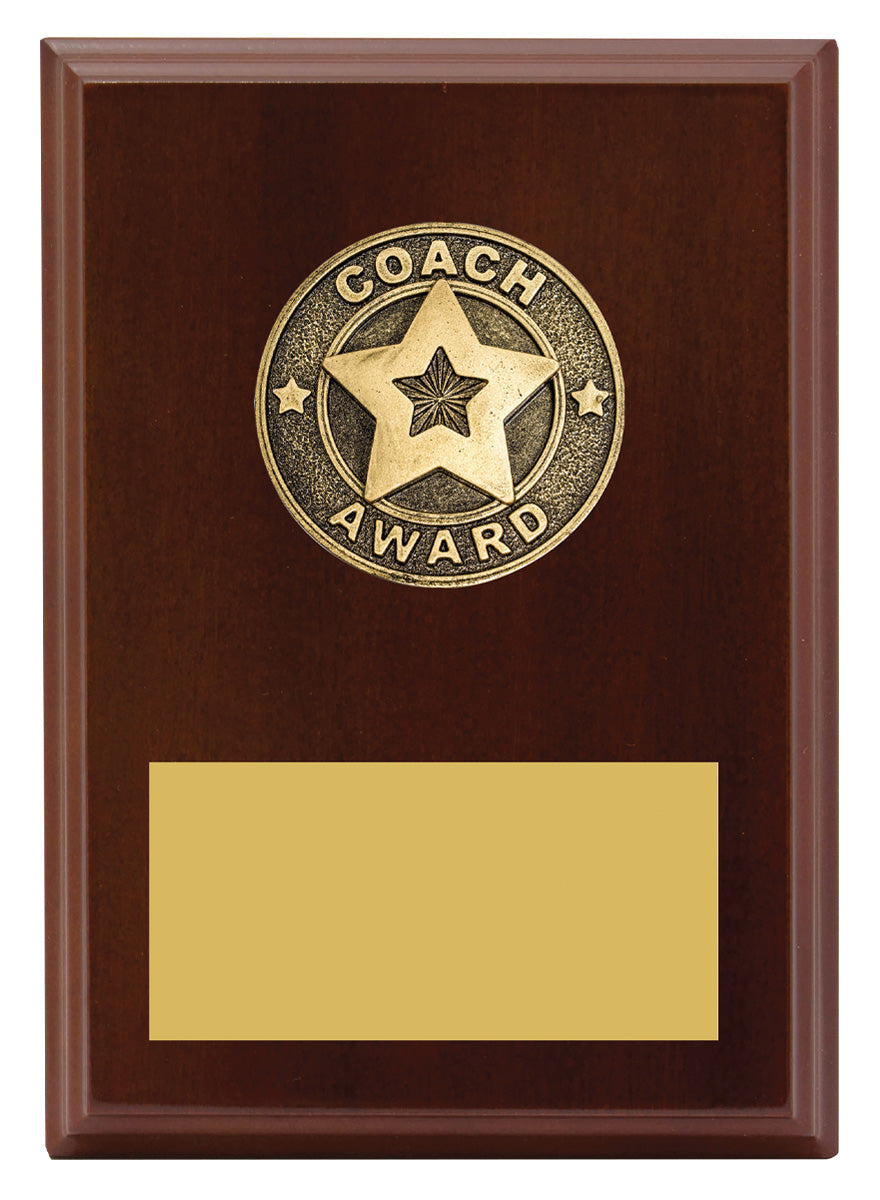 Coach Award Plaque - 175mm