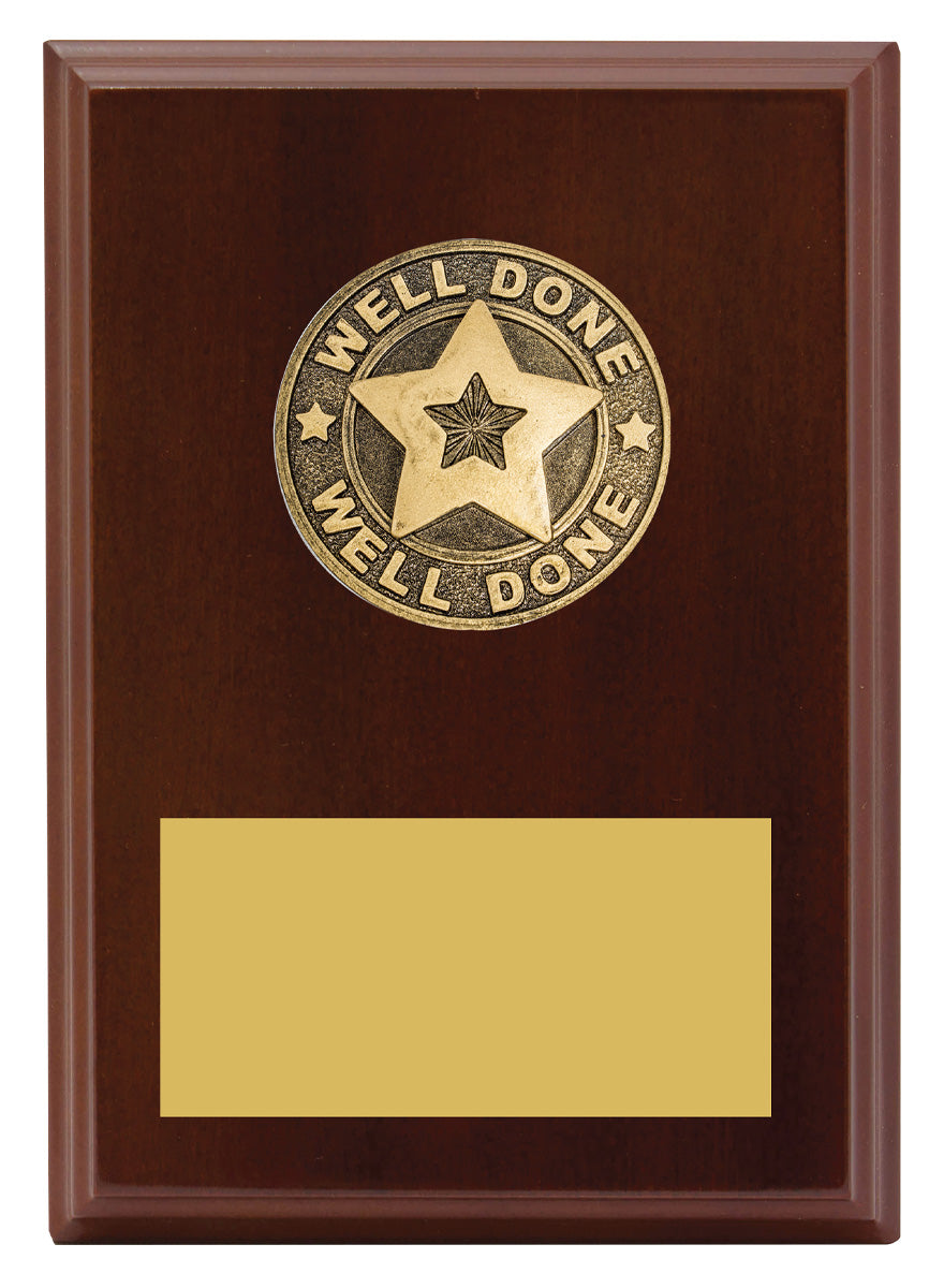 Well Done Plaque - 175mm