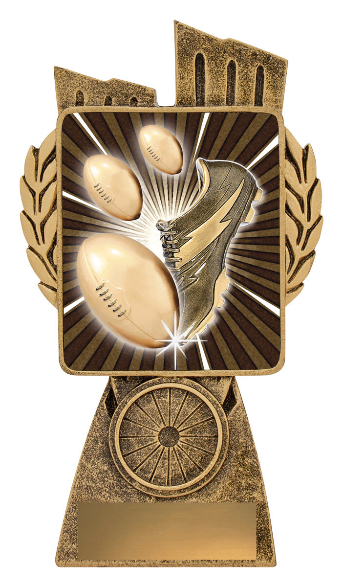 Antique Gold Lynx - Aussie Rules Theme - 150mm