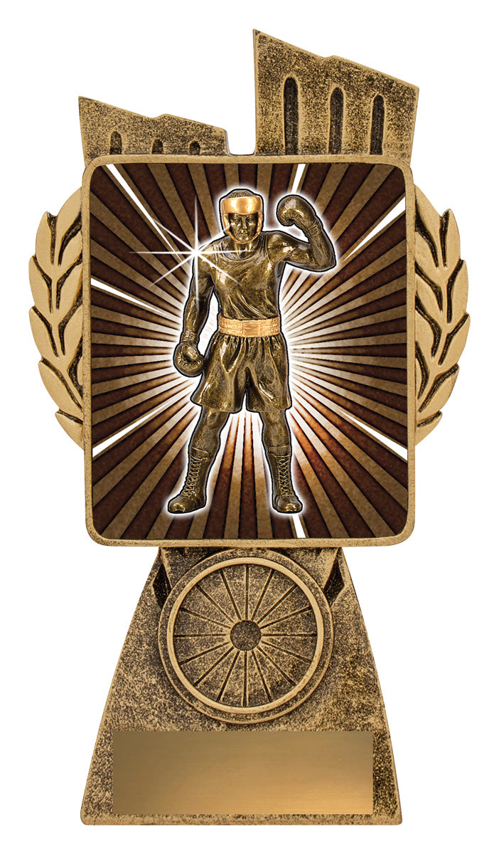 Antique Gold Lynx - Boxing  - 150mm