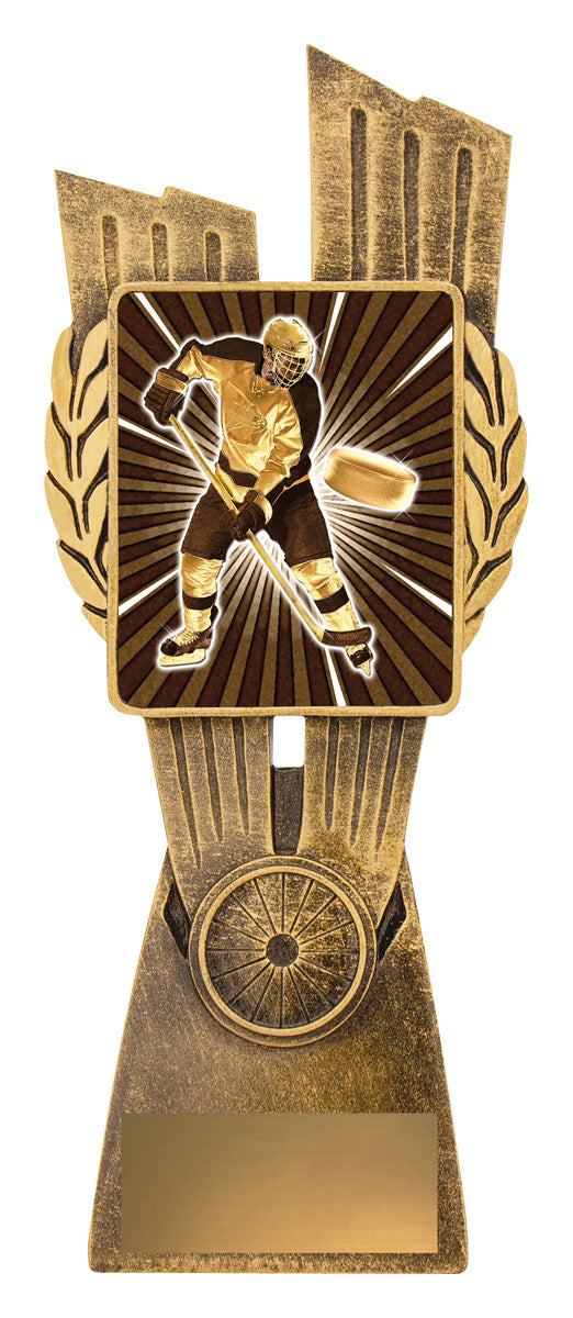 Antique Gold Lynx - Ice Hockey - 210mm