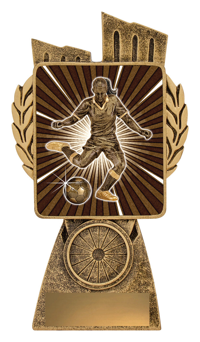 Antique Gold Lynx - Football Female - 150mm