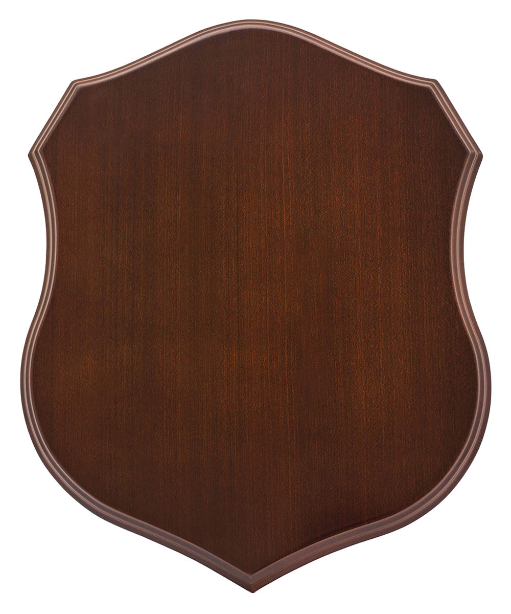 Walnut Timber Shield  - 340mm