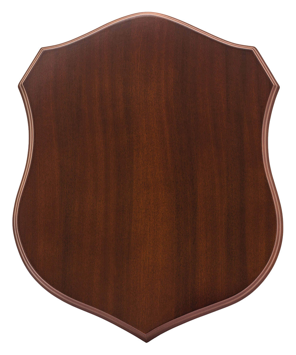 Walnut Timber Shield  - 400mm