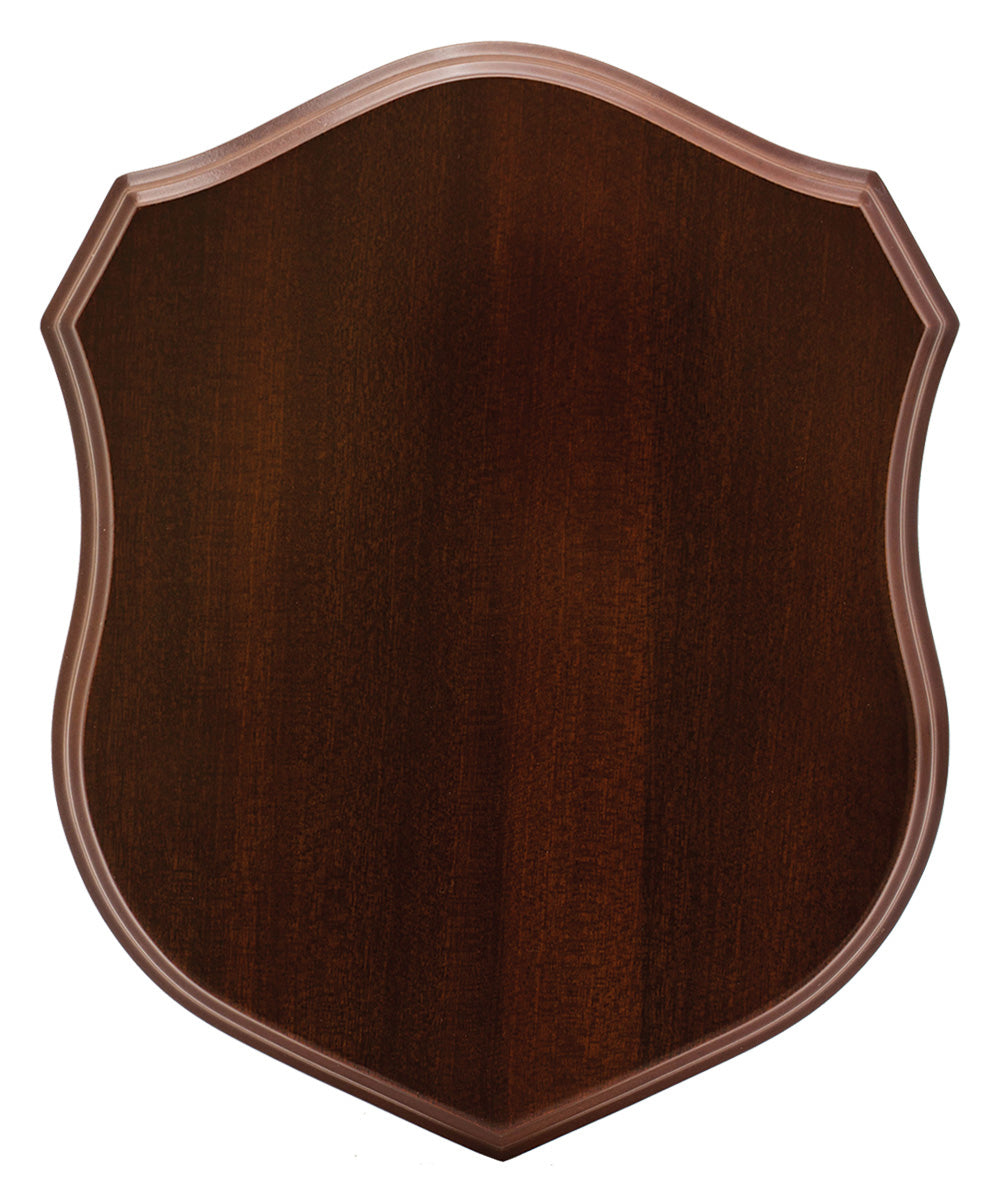 Walnut Timber Shield  - 210mm