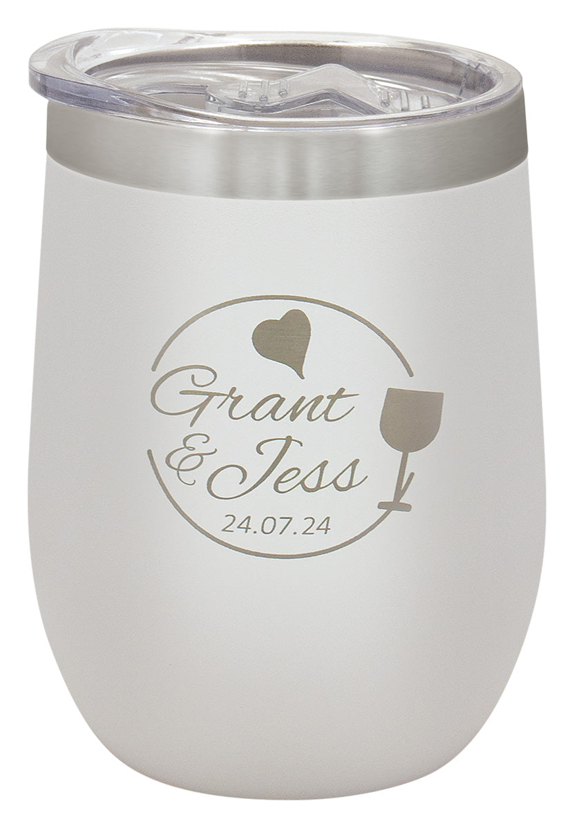 Wine Tumbler White - 350ml