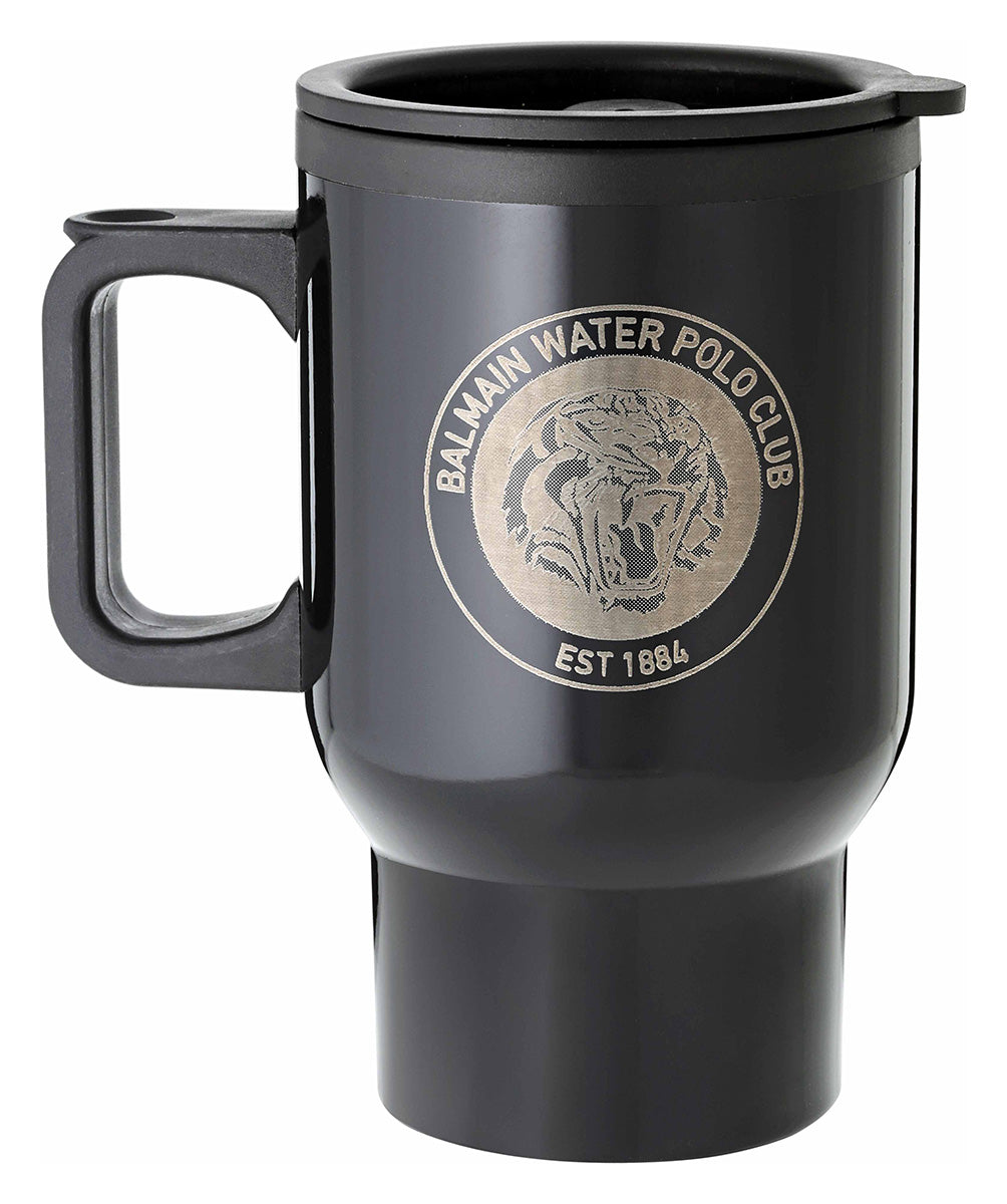 Black Travel Mug with Handle - 470ml