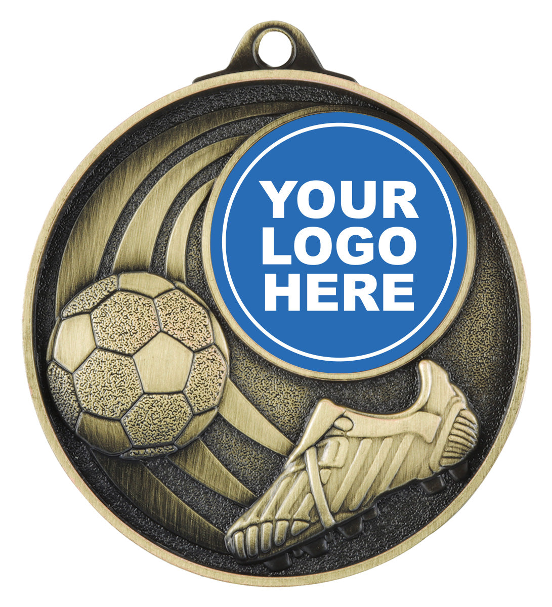 Football Medal - Insert  - Gold