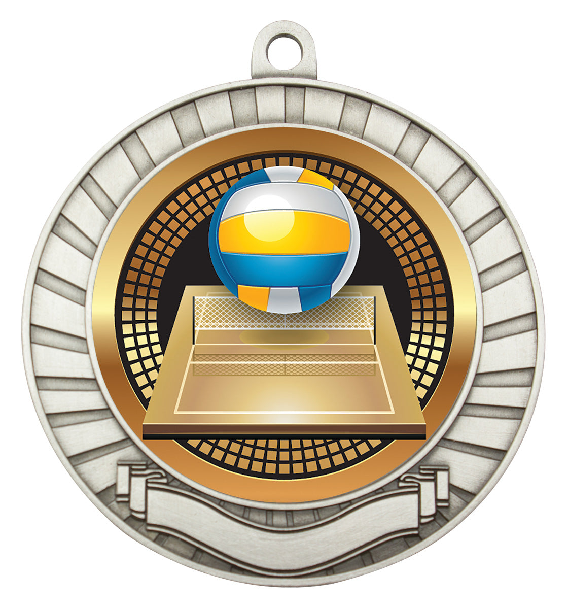 Eco Scroll - Volleyball - Silver