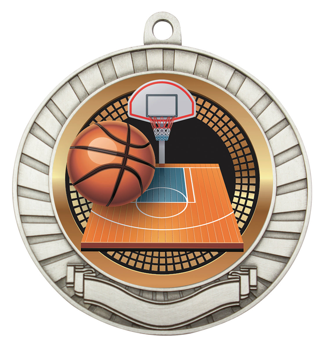 Eco Scroll - Basketball - Silver