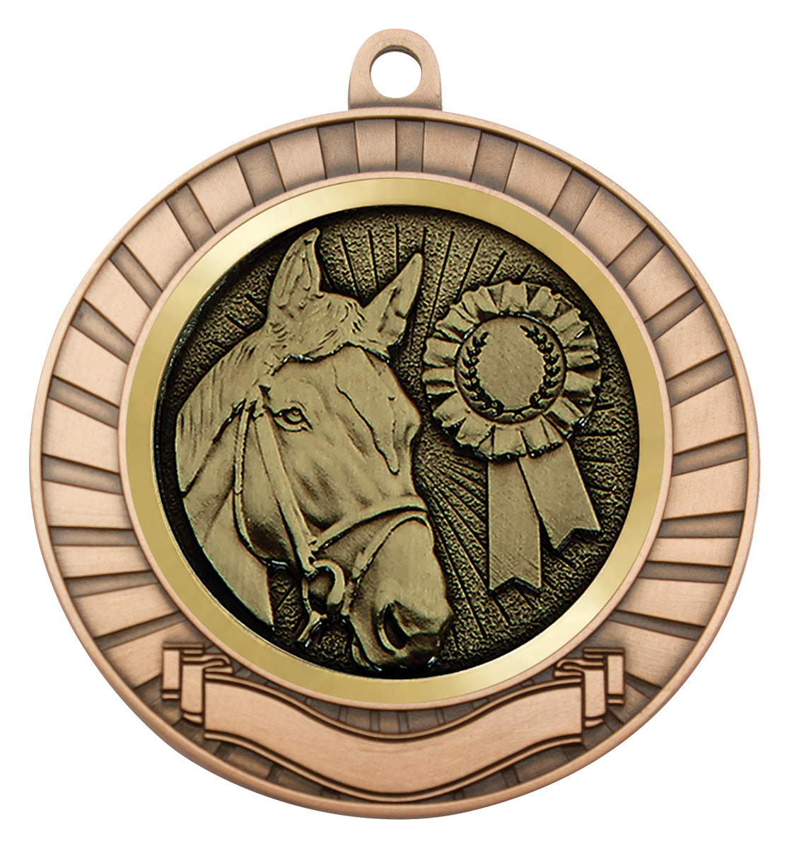 Eco Scroll - Horse - Bronze