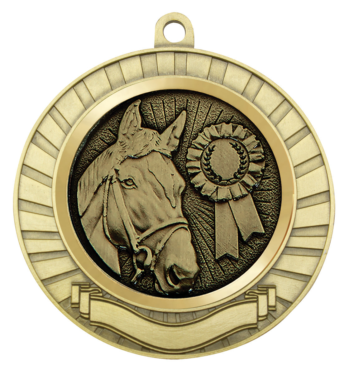 Eco Scroll - Horse - Gold