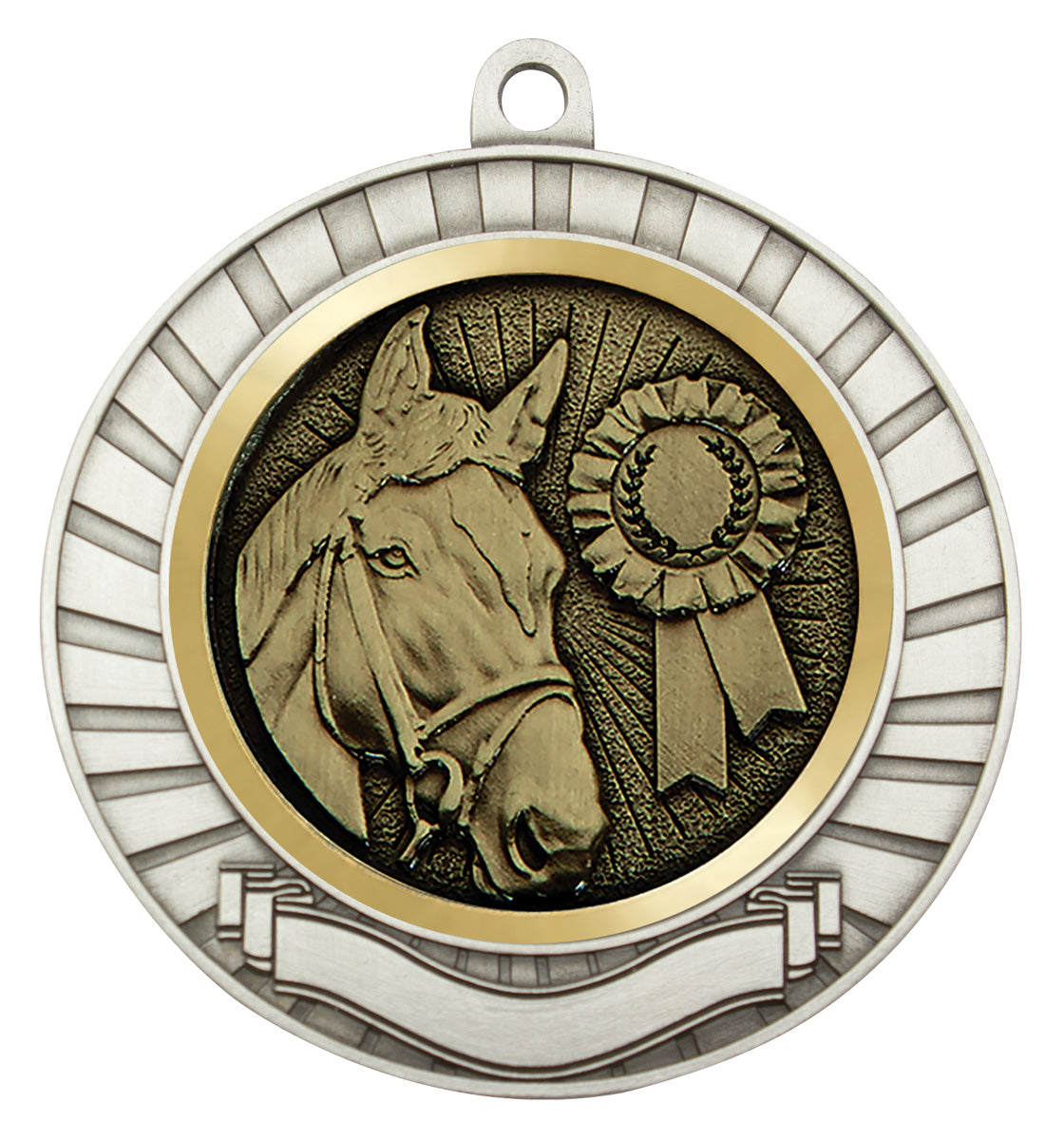 Eco Scroll - Horse - Silver